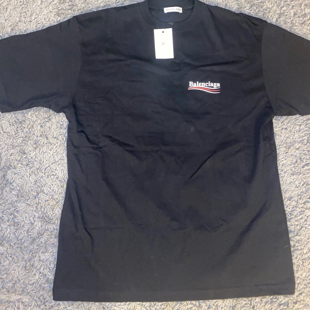 BALENCIAGA LOGO-PRINT COTTON T-SHIRT